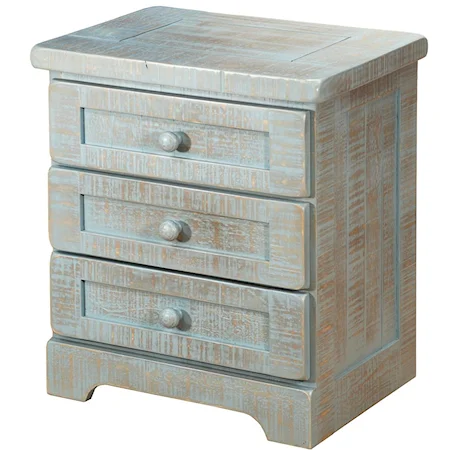 Night Stand with 3 Drawers